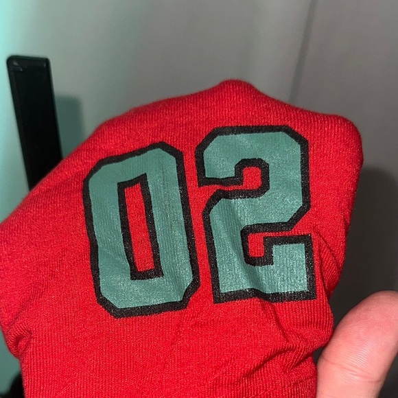 red Beary Christmas teddy bear Seven Souls  tshirt size 6 - Picture 3 of 4